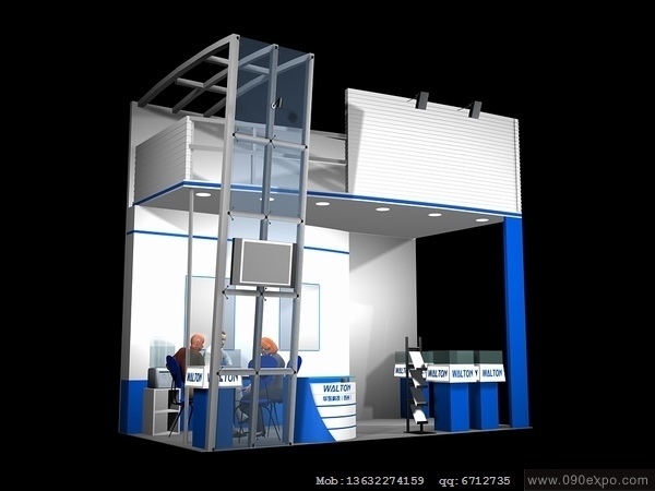 EX050展台源文件展示模型