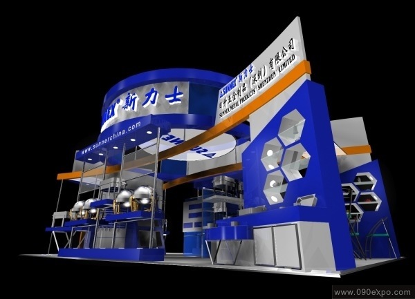效果图 展览展示设计 展会搭建效果图 展示效果图搭建 展览馆高清图片